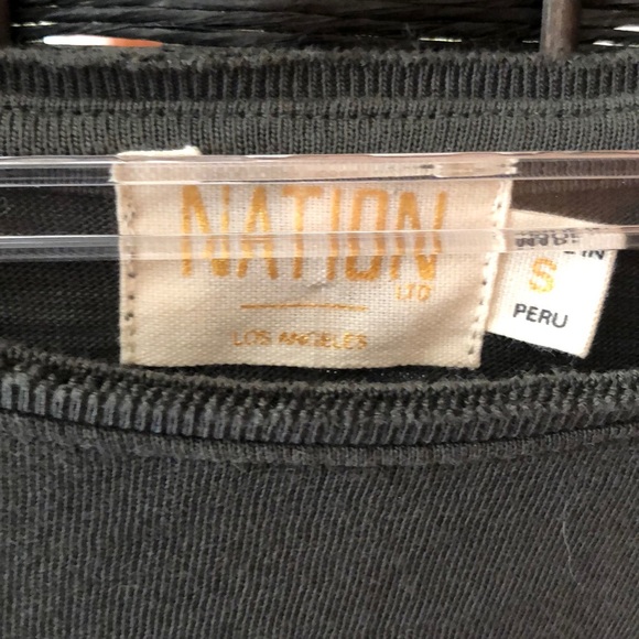 Nation LA Long Sleeve Tee Dress Size S NWOT - Picture 3 of 9